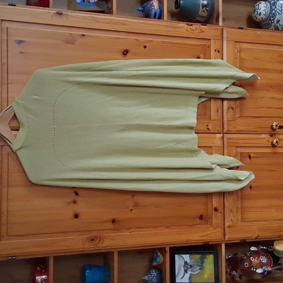 Lululemon Hatha Light Green Silk Blend Open Front Wrap Cape - Picture 7 of 8